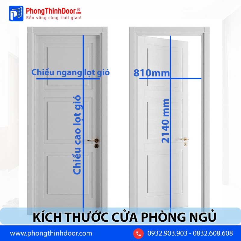 Kích Thước Cửa Phòng Ngủ Tiêu Chuẩn & Phong Thủy Toàn Diện
