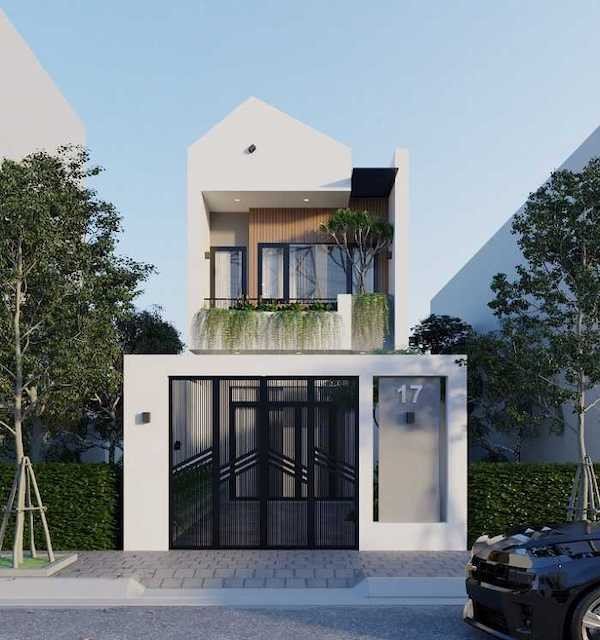 Phòng ngủ gỗ óc chó kết hợp ánh sáng hài hòa