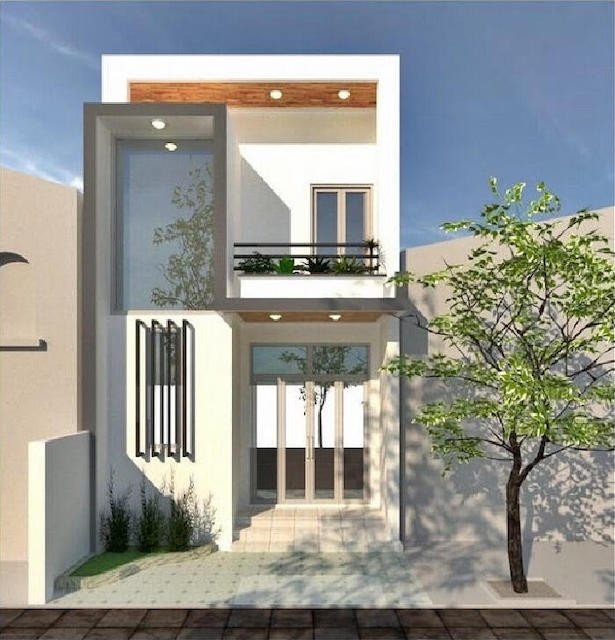 Thiết kế nhà hiện đại và ý tưởng phối màu hàng rào đẹp hài hòa với không gian