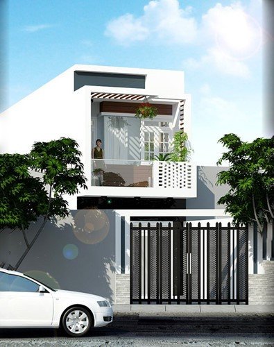 Giường ngủ gỗ óc chó với phụ kiện trang trí