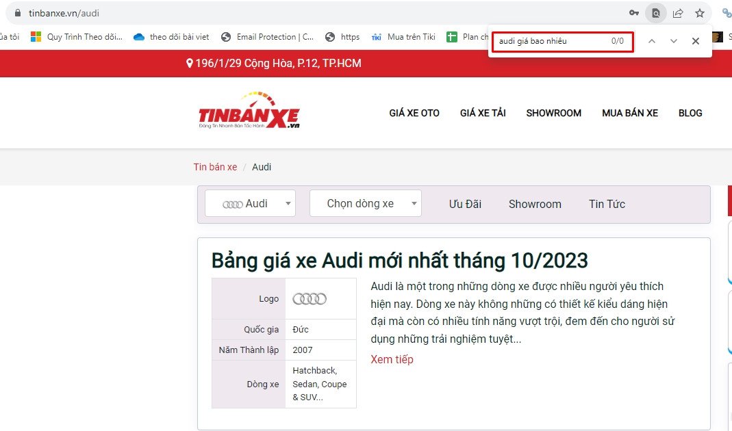 vi du ve google xep hang theo y dinh tim kiem