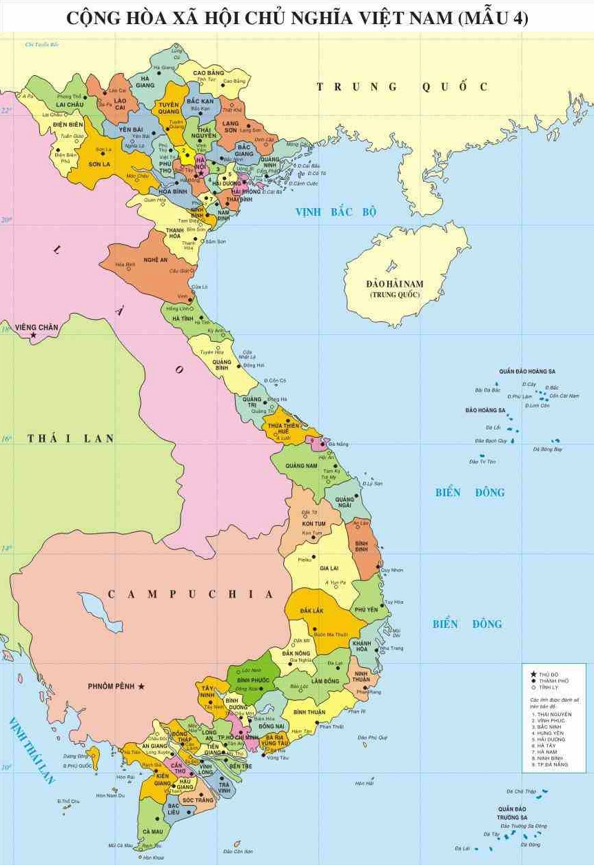 Bản đồ vị trí Đà Nẵng trên bản đồ Việt Nam