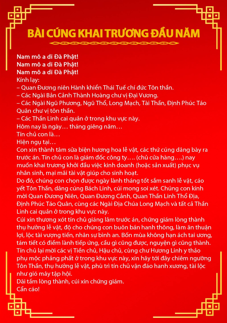 Văn Cúng Đầu Năm 2026: Hướng Dẫn Chi Tiết & Chuẩn Phong Tục Bàn thờ gia tiên ngày Tết