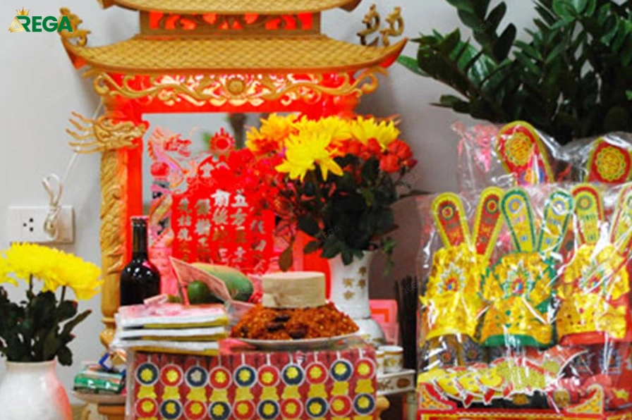 Bàn thờ Ông Táo tối giản sang trọng