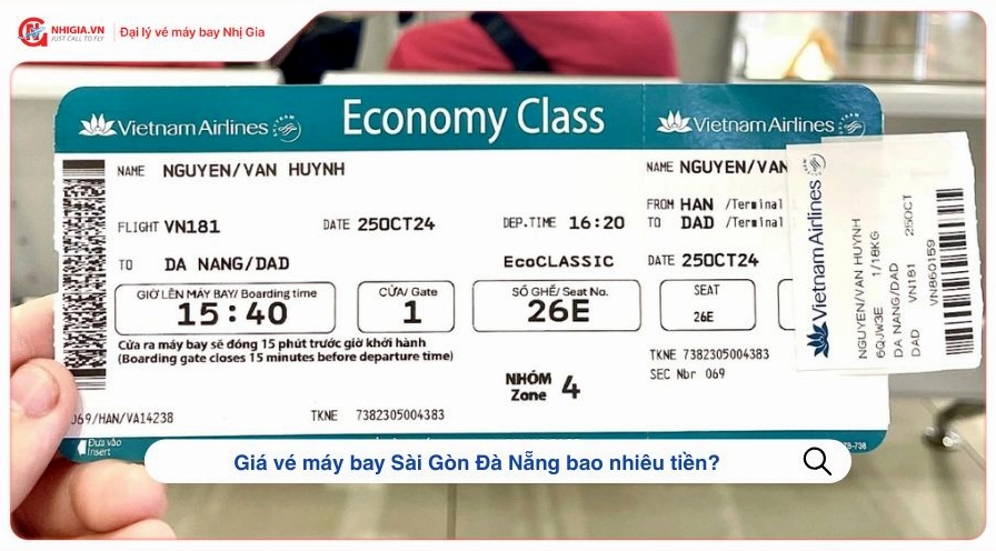 Biểu đồ giá vé máy bay Sài Gòn Đà Nẵng