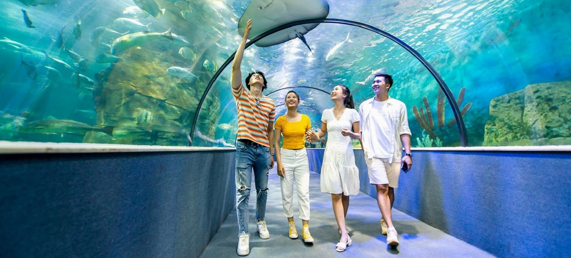 Cảnh quan đẹp tại một khu vui chơi ở Hà Nội