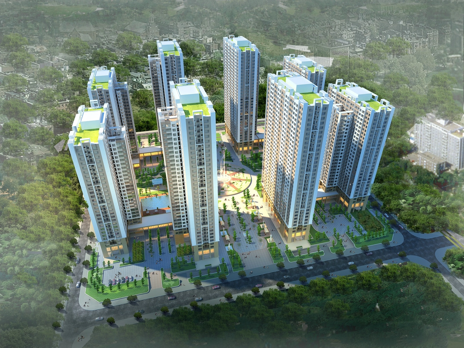 Chung cư An Bình City: Tiềm năng, Giá bán & Đánh giá 2026 Cảnh quan khu đô thị An Bình City