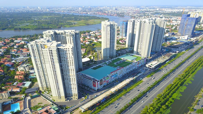 Cảnh quan Masteri Thảo Điền nhìn từ trên cao