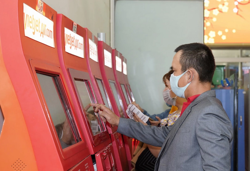 Check in Vietjet tại sân bay