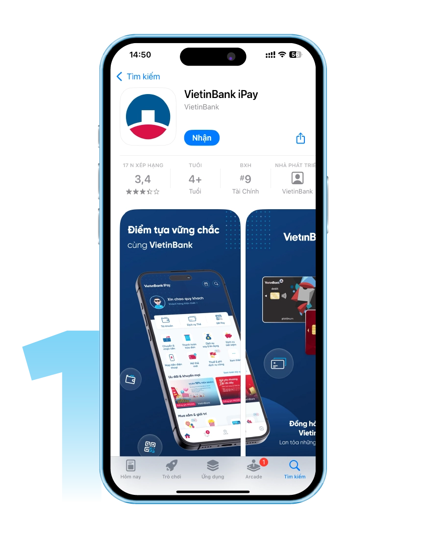 Giao diện VietinBank iPay