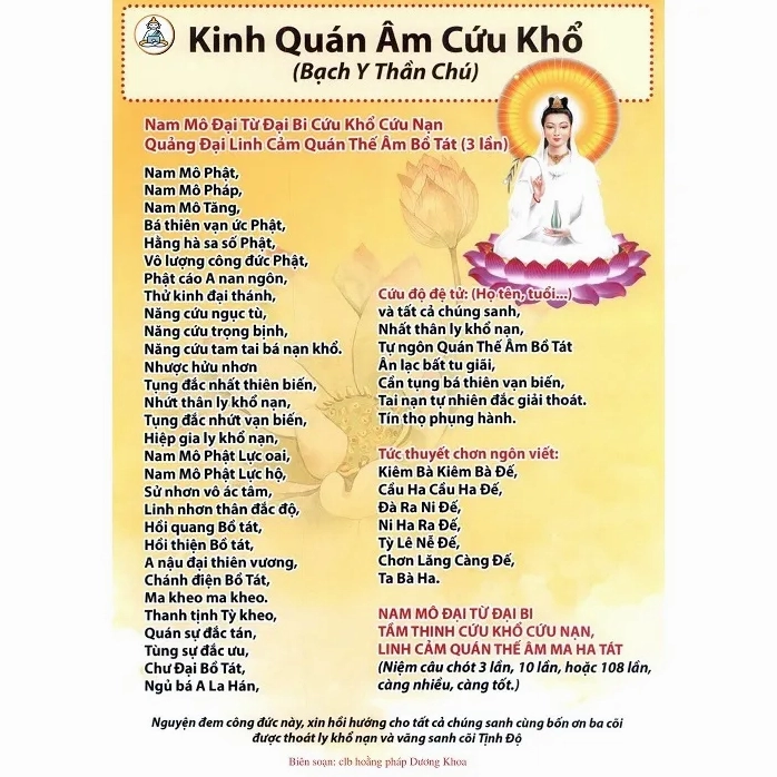 Hình ảnh Bồ Tát Quán Thế Âm và hoa sen