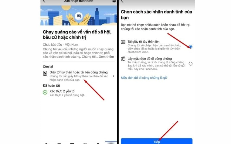 Hình ảnh minh họa CCCD để xác minh danh tính Facebook