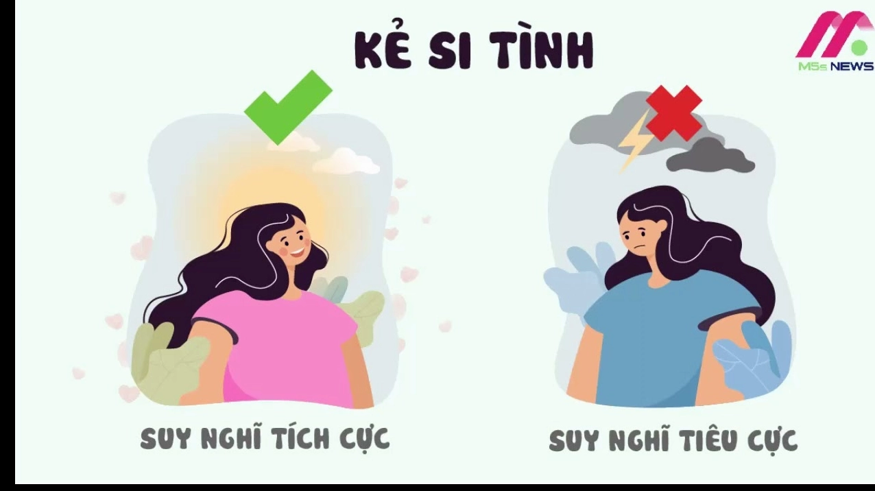 Hình ảnh thể hiện sự đau khổ trong tình yêu si tình