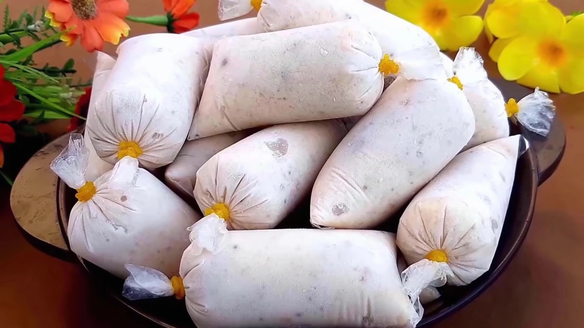 Kem chuối cốt dừa béo ngậy