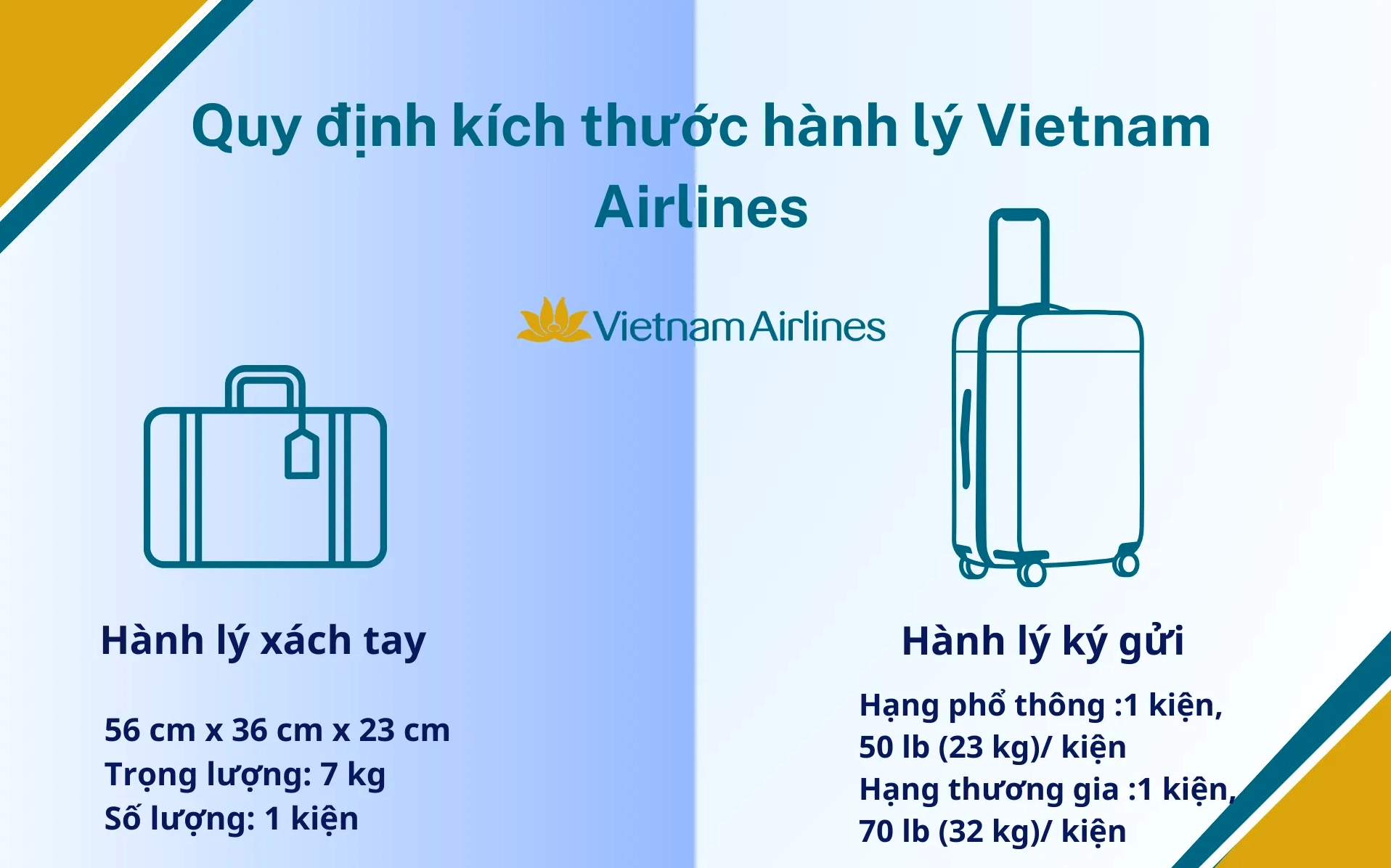 Hành Lý Ký Gửi Vietnam Airlines 2026: Quy Định & Mẹo Kích thước hành lý ký gửi Vietnam Airlines mới nhất