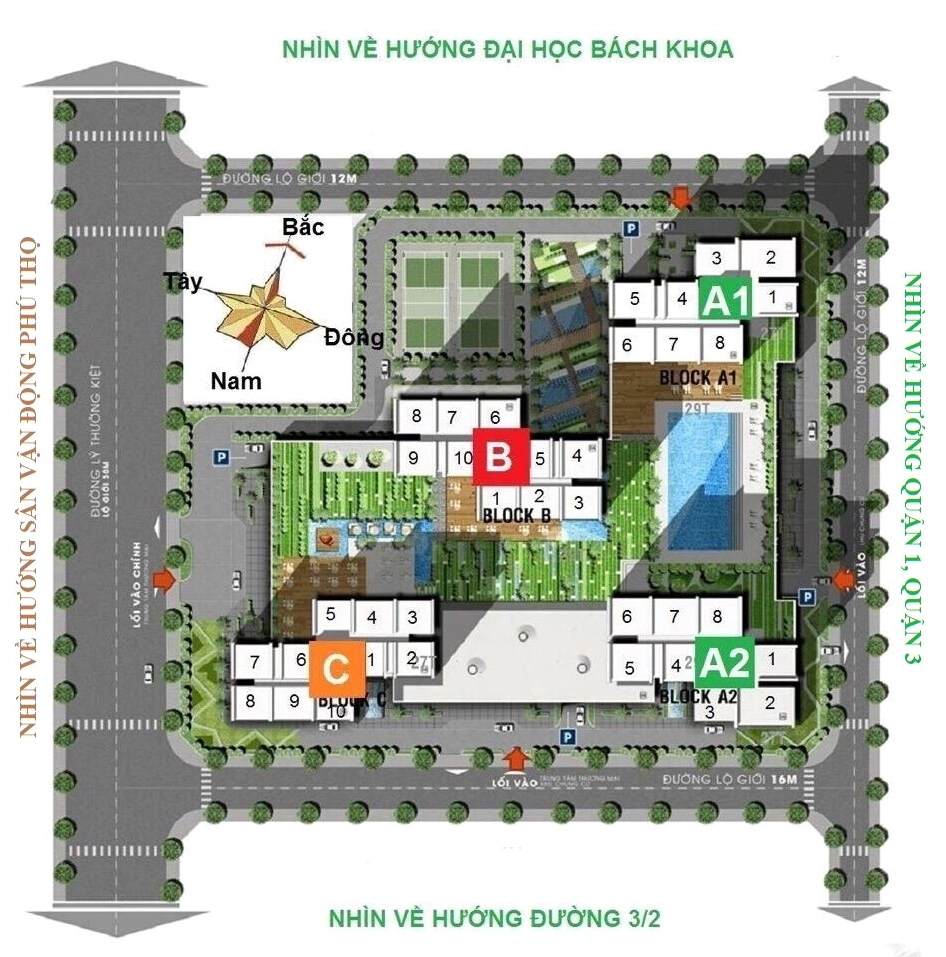Mặt bằng tầng điển hình của Xi Grand Court