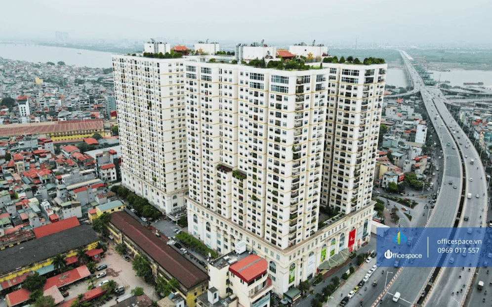 Mặt bằng tòa nhà Hoà Bình Green City Minh Khai