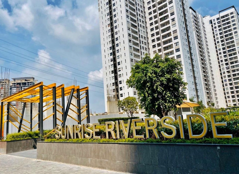 Mặt tiền dự án Sunrise Riverside Nhà Bè