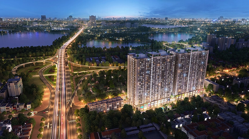 Phối cảnh tổng thể dự án Phương Đông Green Park