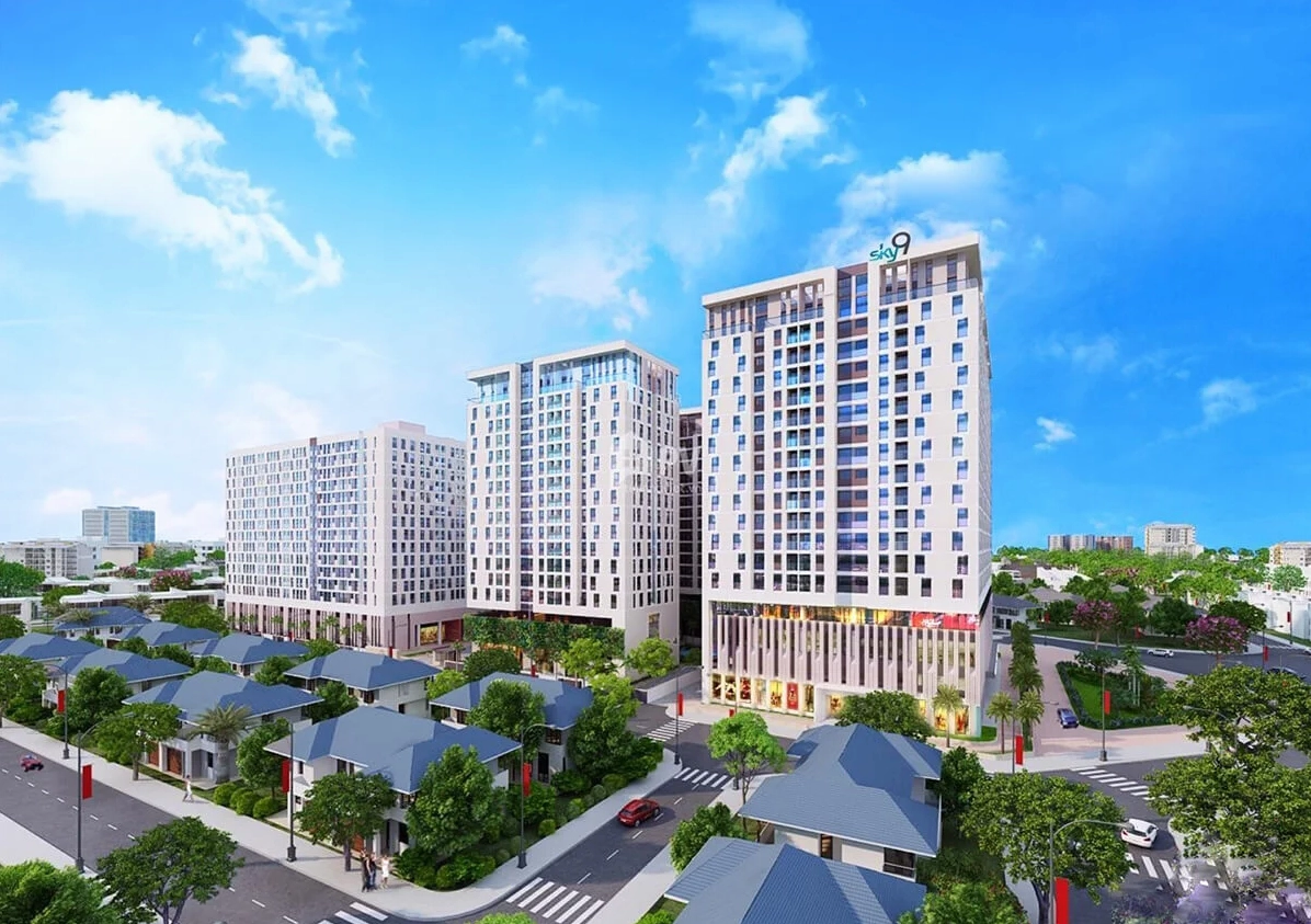 Sky 9: Đánh giá chi tiết và cập nhật 2026 - Căn hộ đáng sống Phối cảnh tổng thể dự án Sky 9