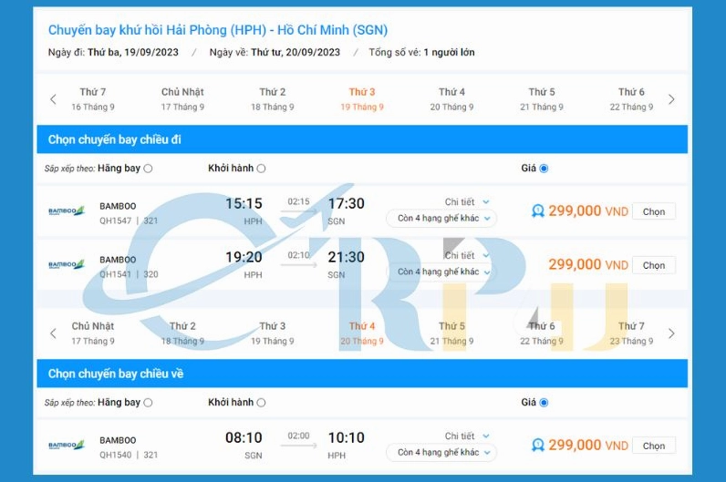 Vé máy bay Hải Phòng Sài Gòn 2026: Giá tốt, mẹo săn vé Quy định hành lý máy bay
