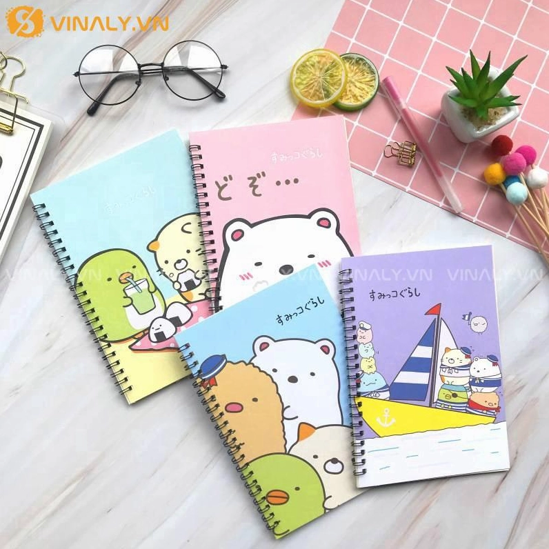 Trang trí sổ tay đơn giản với các họa tiết dễ thương