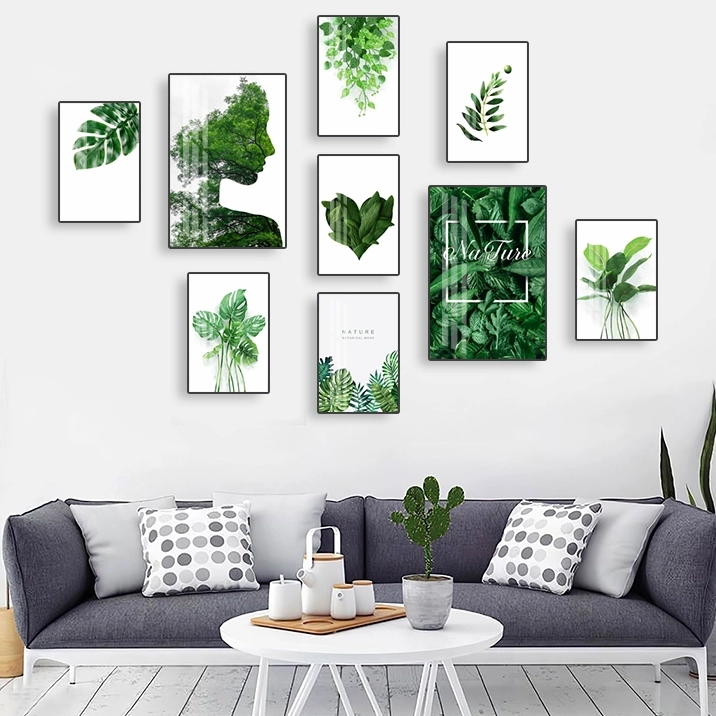 Tranh Decor: Xu Hướng Trang Trí Nội Thất Đột Phá 2026 Tranh decor lá cây hiện đại