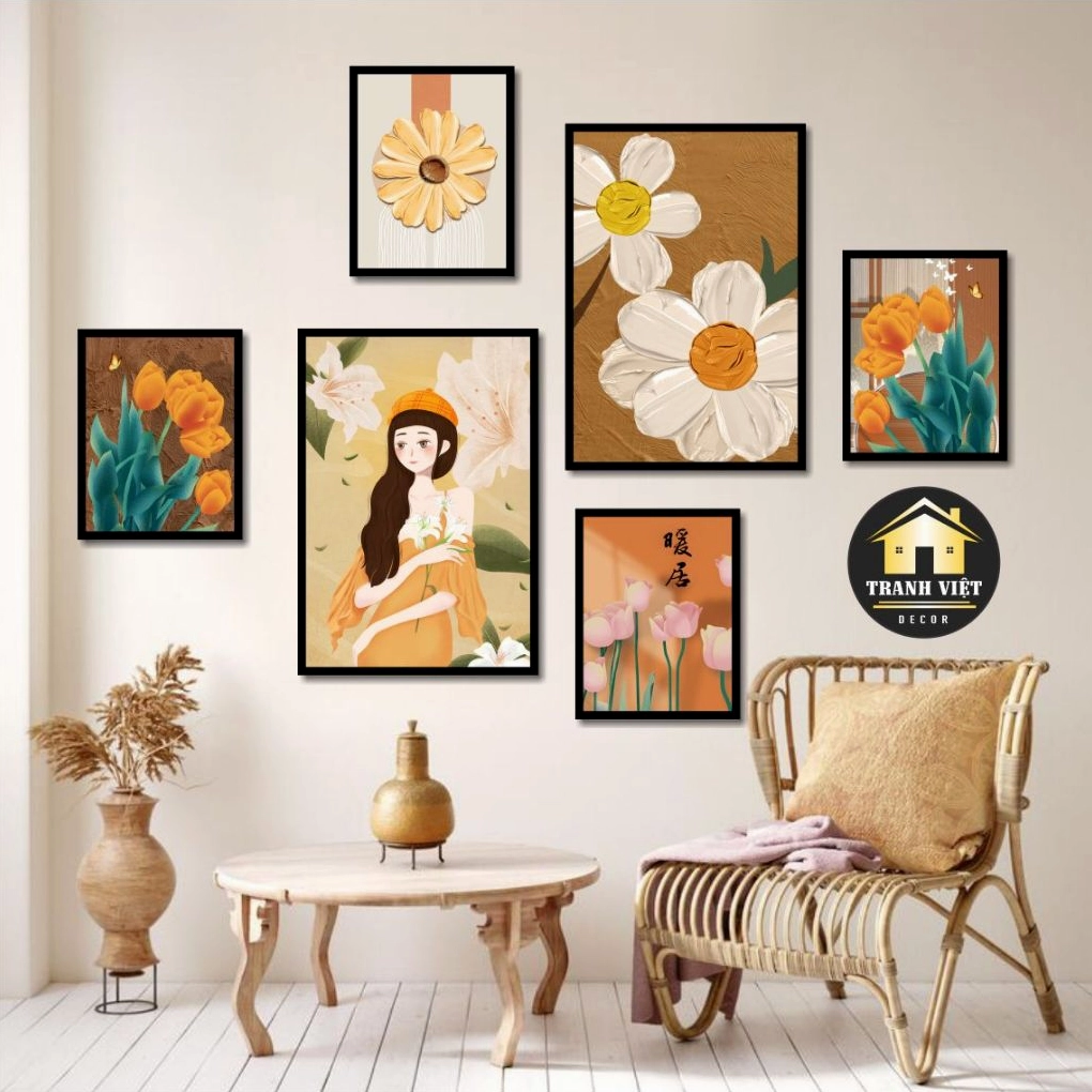Tranh Decor: Xu Hướng Trang Trí Nội Thất Đột Phá 2026 Tranh decor phòng khách trừu tượng