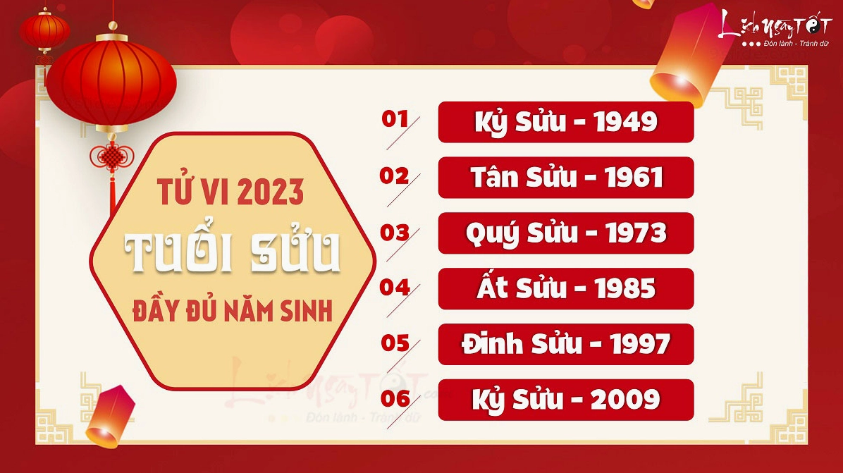 Tử vi tuổi Sửu 2023