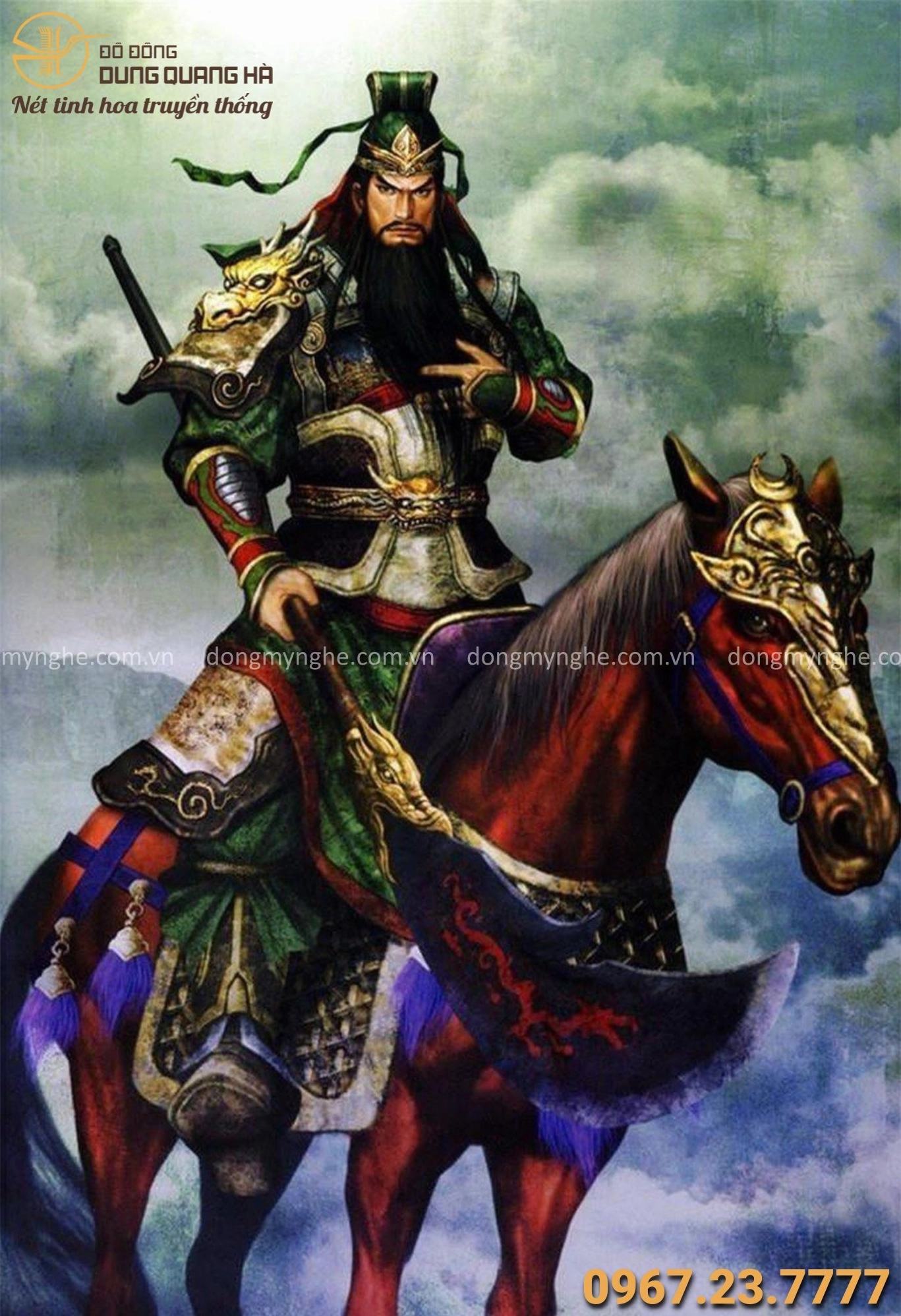 Tượng Quan Thánh trên bàn thờ