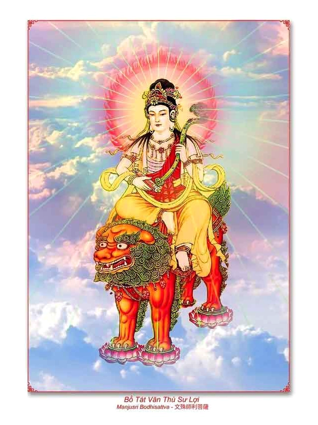 Văn Thù Sư Lợi Bồ Tát: Biểu Tượng Trí Tuệ và Đại Từ Bi Văn Thù Sư Lợi Bồ Tát trên đài sen
