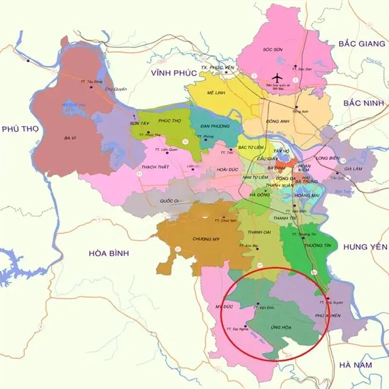 Ứng Hòa 2026: Tiềm năng phát triển và những bước tiến mới Vị trí địa lý huyện Ứng Hòa