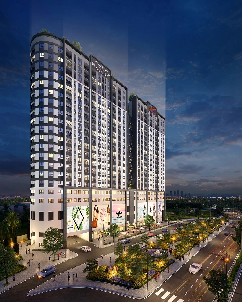 View đêm tại Tây Hồ Riverview