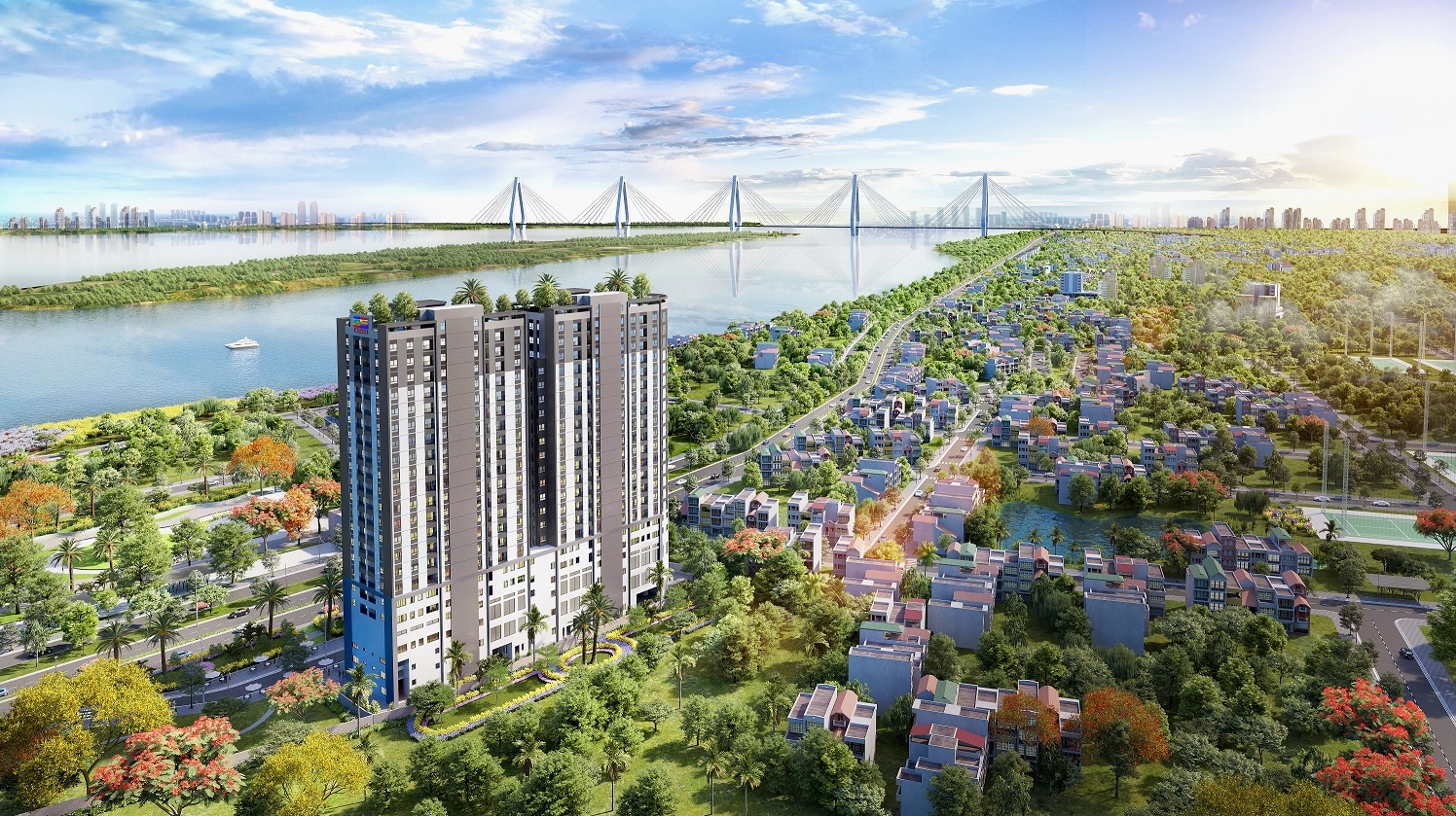 View tổng thể dự án Tây Hồ Riverview