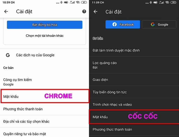 Xem mật khẩu Gmail trên điện thoại
