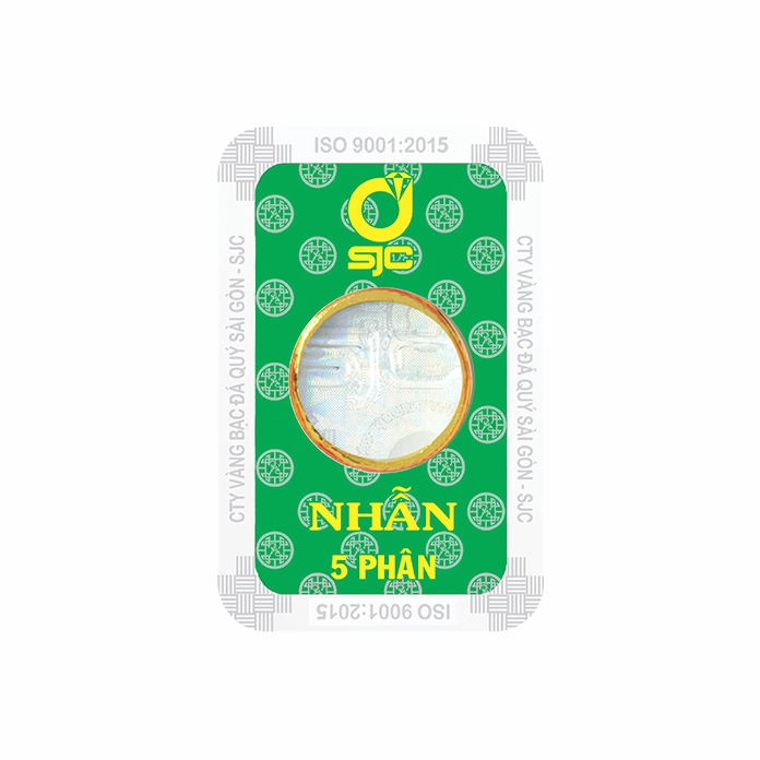 5 phân vàng SJC còn nguyên niêm phong