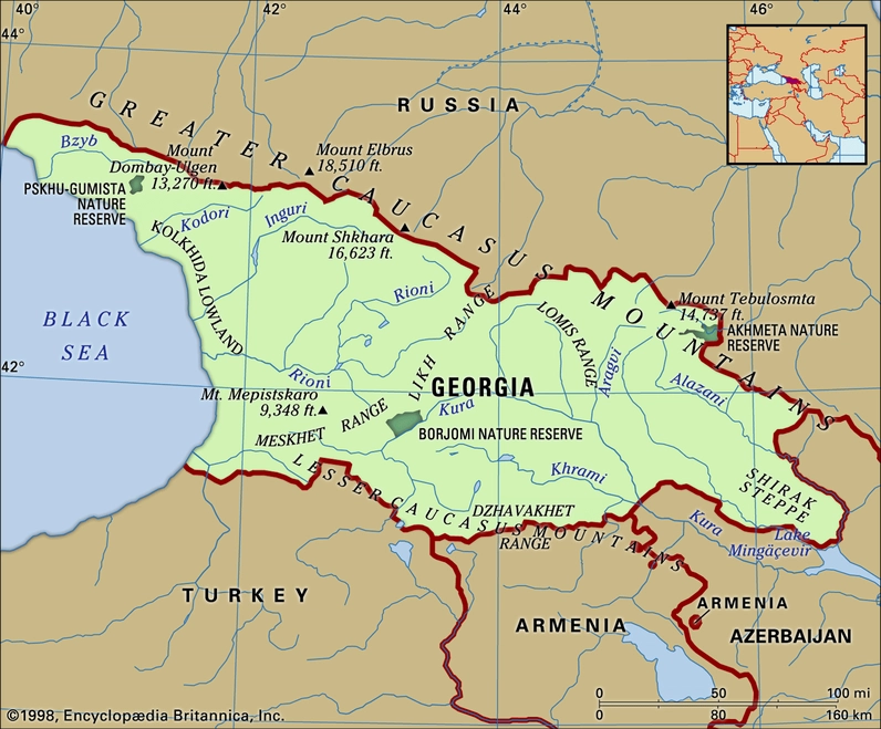 Bản đồ Georgia