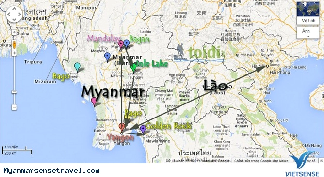 Bản đồ Myanmar