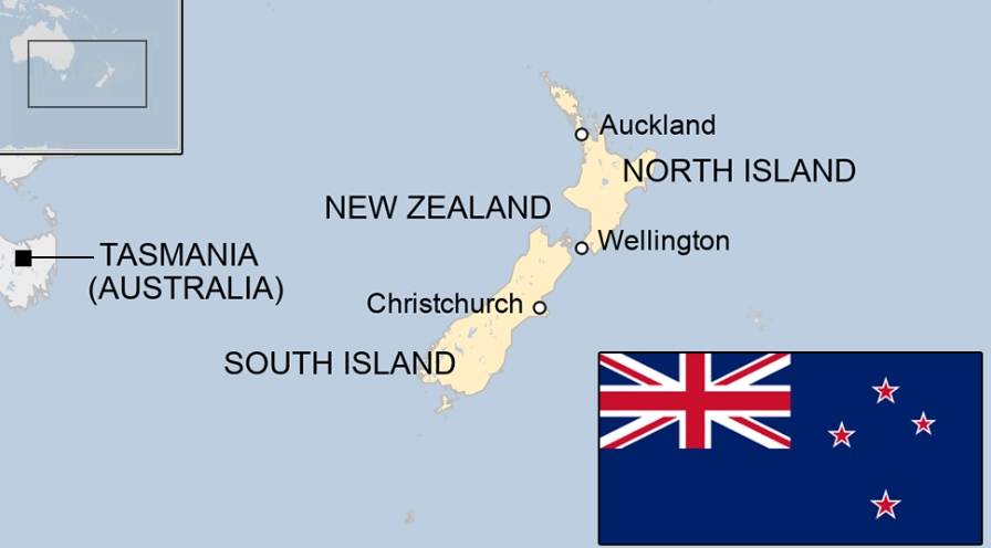 New Zealand là nước nào? Khám phá quốc đảo Thiên đường Bản đồ New Zealand