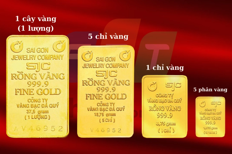 Biểu đồ biến động giá vàng