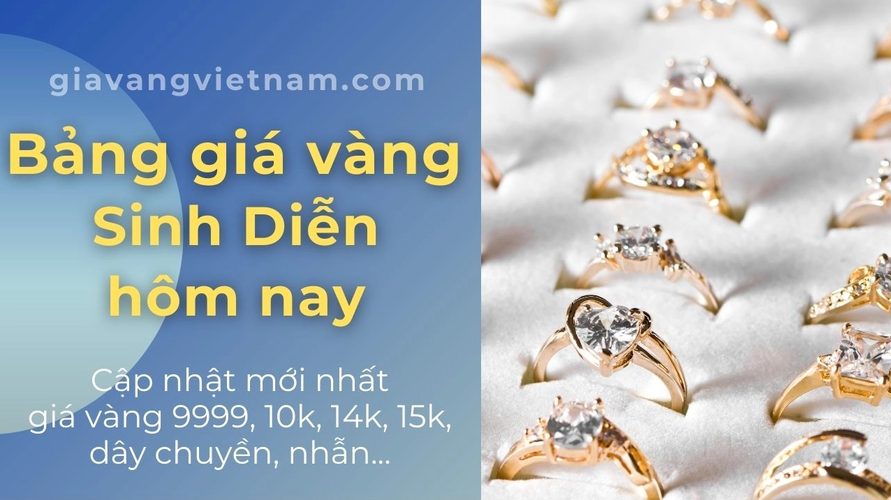 Biểu đồ giá vàng sinh diễn ngày hôm nay