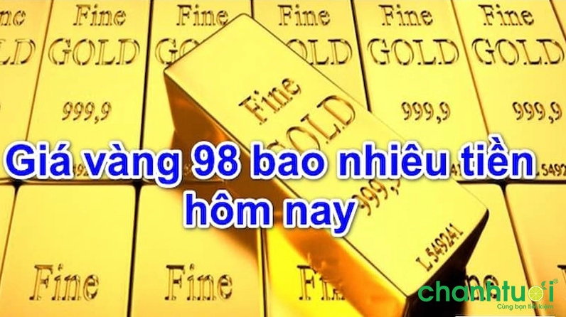 Vàng 98 Giá Bao Nhiêu 1 Chỉ? Cập Nhật Mới Nhất 2026 Biểu đồ so sánh giá vàng 98 và các loại vàng khác