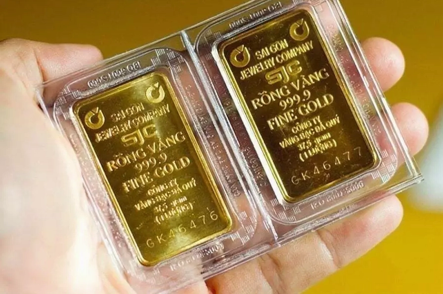 Biểu đồ thể hiện giá vàng
