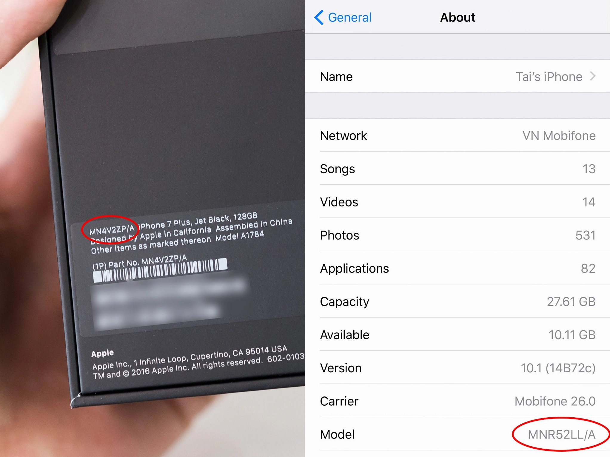 Cách kiểm tra mã iPhone