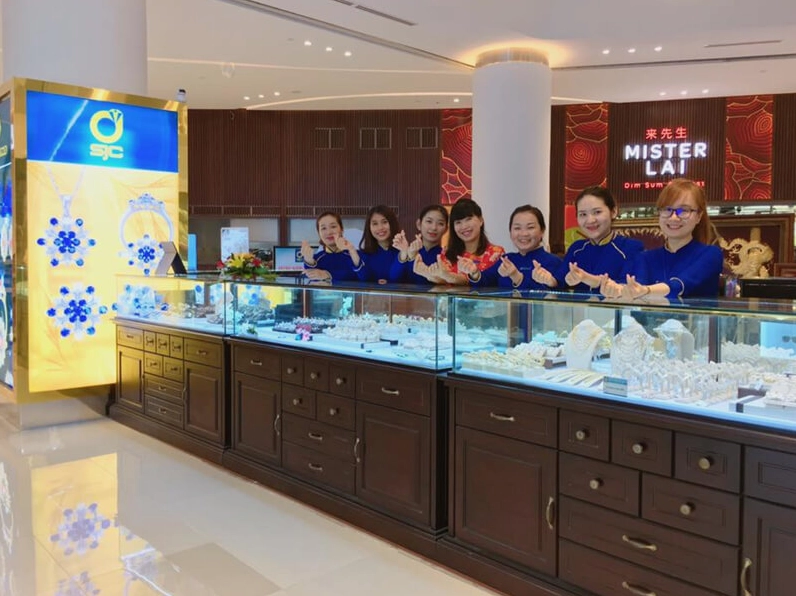 Cửa hàng vàng SJC tại Nha Trang