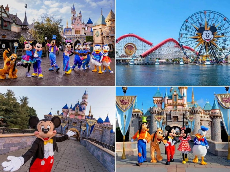 Disneyland California nhìn từ trên cao