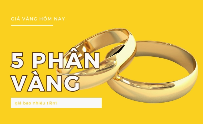 Giá 5 phân vàng SJC bao nhiêu tiền