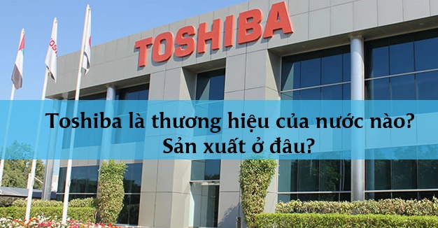 Hình ảnh logo Toshiba và sản phẩm điện tử