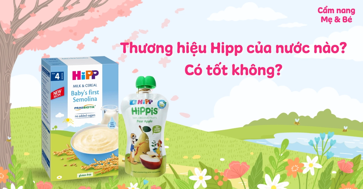 Hình ảnh thương hiệu sữa Hipp