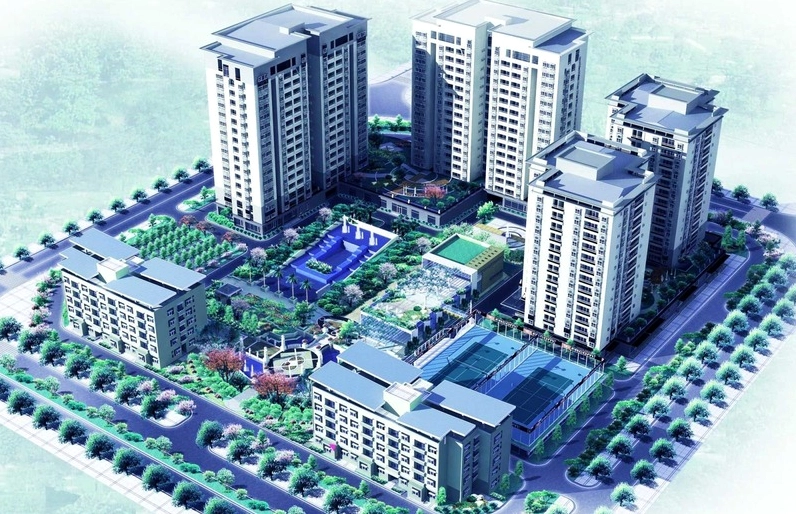 Kiến trúc nhà ở hiện đại tại khu đô thị Việt Hưng